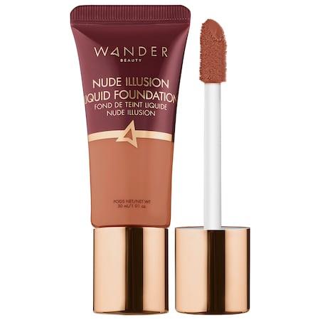 Wander Beauty Nude Illusion Liquid Foundation Golden Rich 1.01 Oz/ 30 Ml