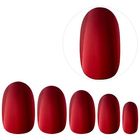 Static Nails All In One Pop-on Manicure Kit (weekend Manicure: Chrome Capsule Collection) Crimson Edit