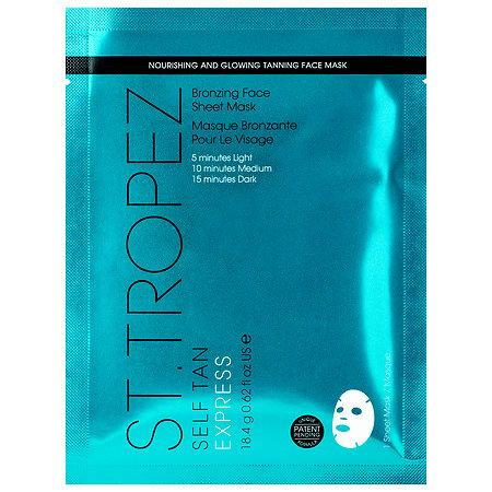 St. Tropez Tanning Essentials Self Tan Express Bronzing Face Sheet Mask 1 Sheet Mask