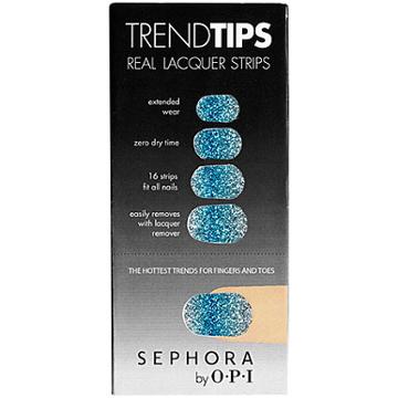 Sephora By Opi Trend Tips Silver & Blue Ombre