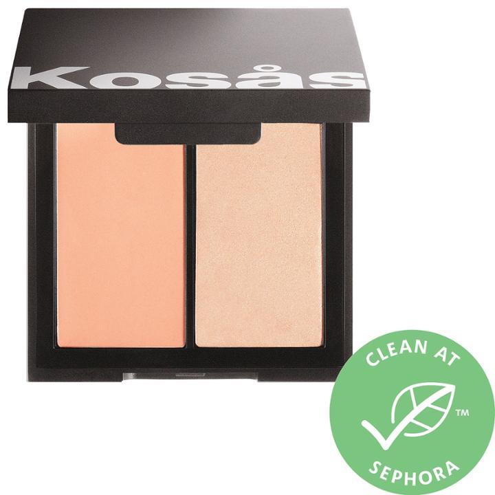 Kosas Color & Light: Crme Cream Blush & Highlighter Duo Velvet Melon .32 Oz / 9 Ml/g