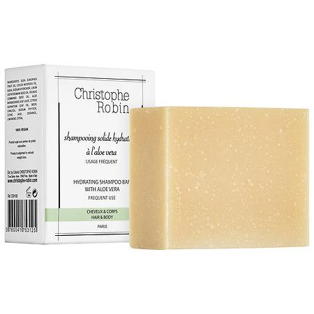 Christophe Robin Hydrating Shampoo Bar With Aloe Vera 3.53 Oz/ 100 G