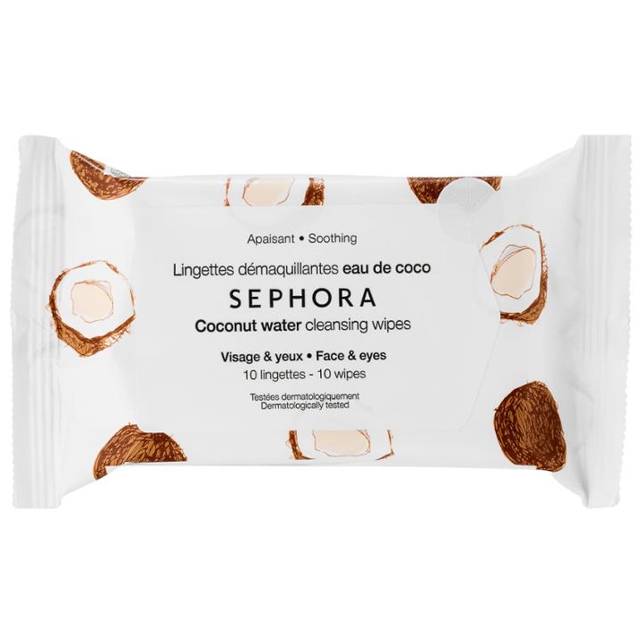 Sephora Collection Cleansing & Exfoliating Wipes Coconut Water 10 Wipes
