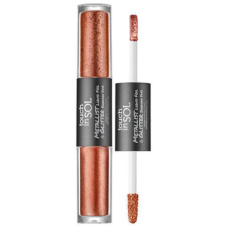 Touch In Sol Metallist Liquid Foil & Glitter Eye Shadow Duo Margaret Liquid 0.123 Oz / Glitter 0.070 Oz