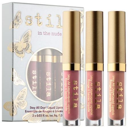 Stila Mini Stay All Day(r) Liquid Lipstick Set Patina, Nudo Shimmer, Sogno