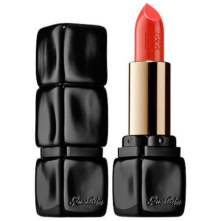 Guerlain Kisskiss Creamy Satin Finish Lipstick Orange Fizz 345 0.12 Oz/ 3.4 G