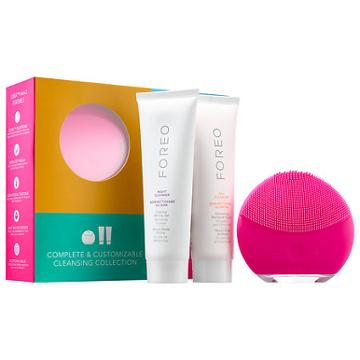 Foreo Luna(tm) Mini 2 Fuchsia + Day & Night Cleansers