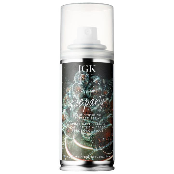 Igk Preparty Hair Strobing Glitter Spray Silver 2 Oz/ 74 Ml