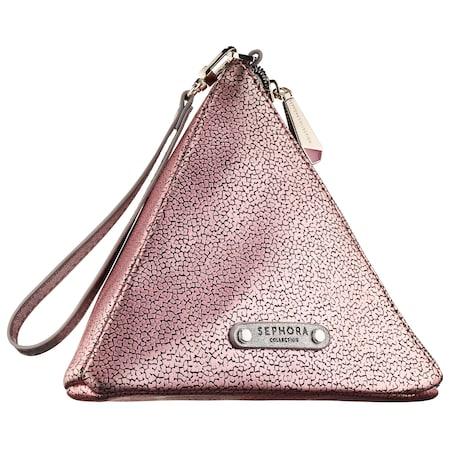 Sephora Collection Crystal Clear Triangle Pouch 7 X 7 1/2 X 7 1/2