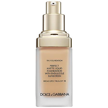 Dolce & Gabbana The Foundation Perfect Matte Liquid Foundation Broad Spectrum Spf 20 Natural Glow 100