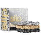 Slip Small Slipsilk(tm) Scrunchies Leopard, Black, Caramel 3 Pack