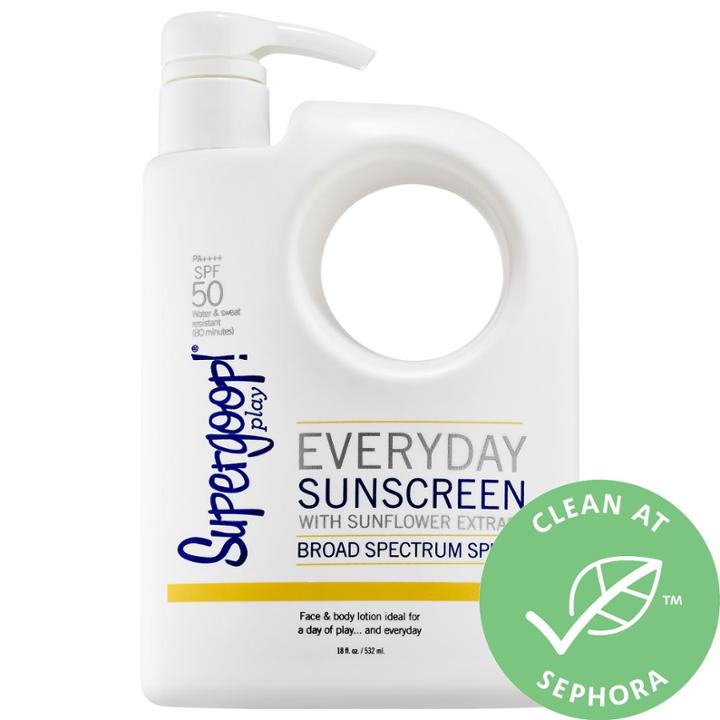 Supergoop! Everyday Sunscreen Broad Spectrum Spf 50 Pa ++++ 18 Oz/ 532ml
