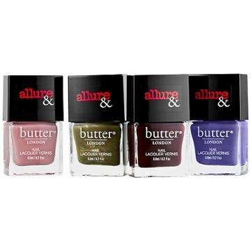 Butter London Allure & Butter London Introduce The Arm Candy Nail Lacquer Set So Major!/the Sweet Spot/violet's Revenge/front Row 4 X 0.2 Oz