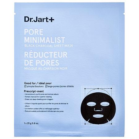 Dr. Jart+ Pore Minimalist Black Charcoal Sheet Mask 1 X 0.8 Oz Single-use Mask
