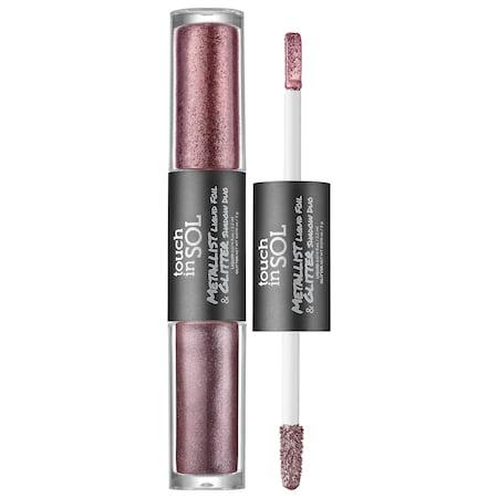 Touch In Sol Metallist Liquid Foil & Glitter Eye Shadow Duo Lottie Liquid 0.123 Oz X Glitter 0.070 Oz/ Liquid 3.64 Ml X Glitter 2.07 Ml