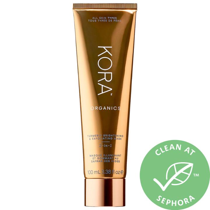 Kora Organics Turmeric 2-in-1 Brightening & Exfoliating Mask 3.38 Oz/ 100 Ml