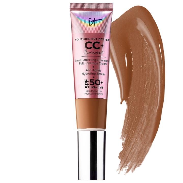 It Cosmetics Cc+ Cream Illumination With Spf 50+ Deep 1.08 Oz/ 32 Ml