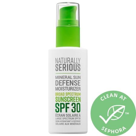 Naturally Serious Mineral Sun Defense Moisturizer Broad Spectrum Sunscreen Spf 30 2 Oz/ 60 Ml