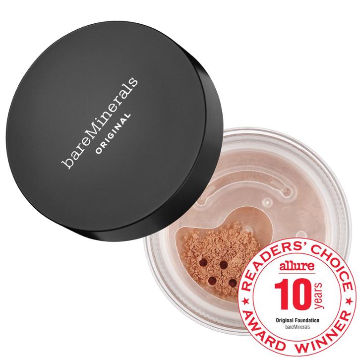 Bareminerals Original Loose Powder Mineral Foundation Broad Spectrum Spf 15 Golden Dark 25 0.28 Oz