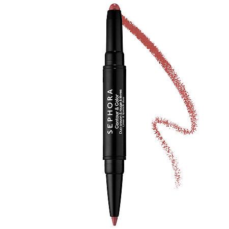 Sephora Collection Contour & Color Liner And Lipstick Duo 04 Deep Rose 0.028 Oz/ 0.8 G
