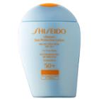 Shiseido Ultimate Sun Protection Lotion Broad Spectrum Spf 50+ Wetforce For Sensitive Skin & Children 3.3 Oz/ 100 Ml