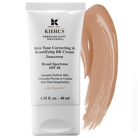 Kiehl's Since 1851 Skin Tone Correcting & Beautifying Bb Cream Sunscreen Broad Spectrum Spf 50 Medium 1.35 Oz/ 40 Ml