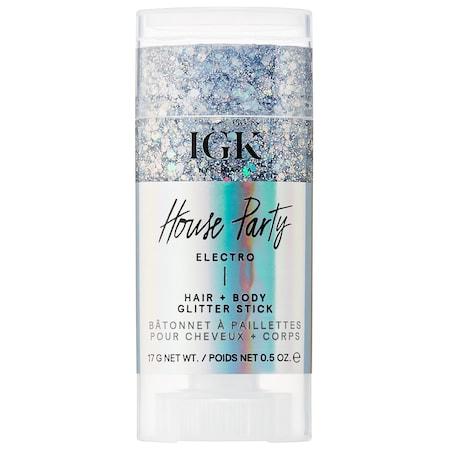 Igk House Party Hair + Body Glitter Stick Electro 0.5 Oz/ 17 G