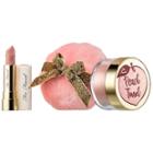 Too Faced Peach Tinsel Loose Sparkling Party Powder & Lipstick Set - Peaches & Cream Collection