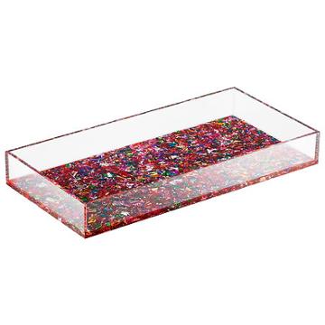 Sephora Collection Glitter O'clock Vanity Tray 12 L X 1.5 H X 6 W