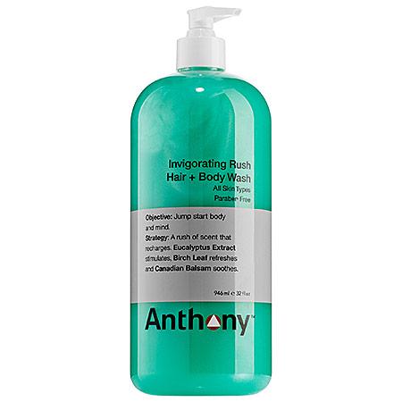 Anthony Invigorating Rush Hair + Body Wash 32 Oz/ 946 Ml