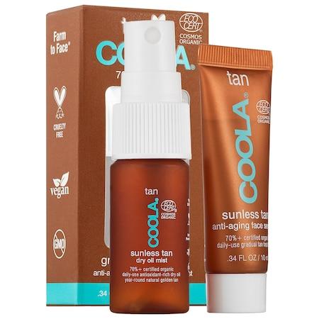 Coola Gradual Sunless Tan Anti-aging Face Serum And Dry Oil Mist