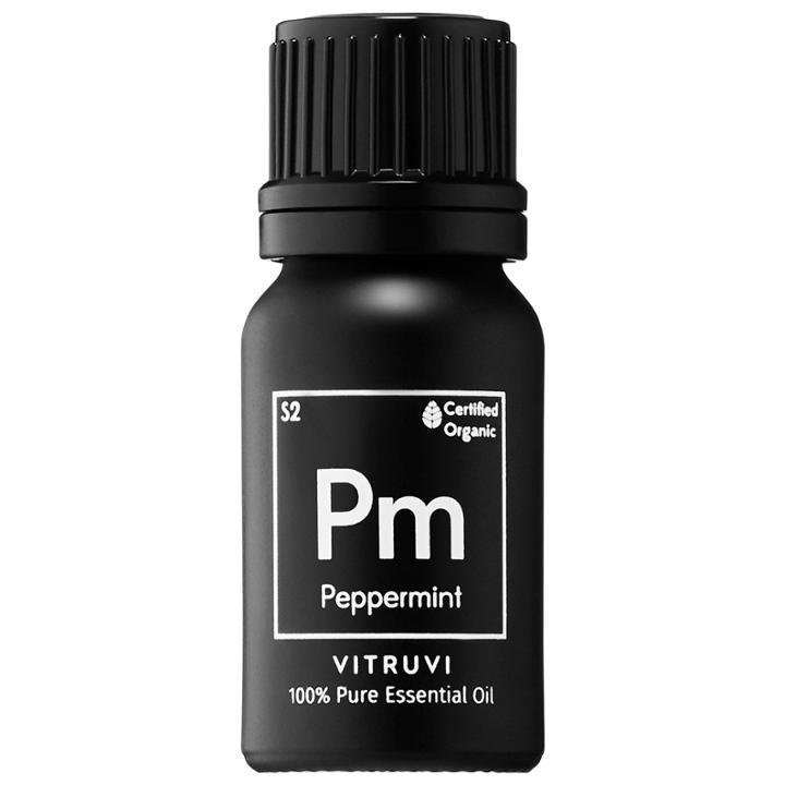 Vitruvi Organic Peppermint Essential Oil 0.3 Oz/ 10 Ml