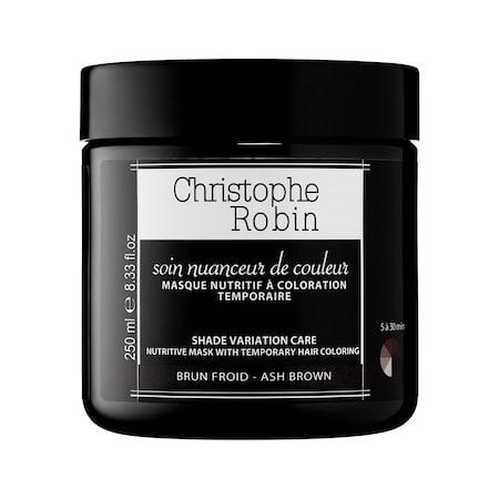 Christophe Robin Shade Variation Care Nutritive Mask With Temporary Coloring - Ash Brown 8.33 Oz/ 246 Ml