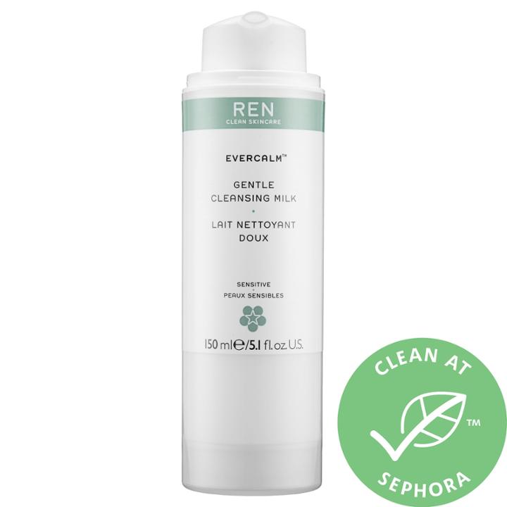 Ren Clean Skincare Evercalm Gentle Cleansing Milk 5.1 Oz/ 150 Ml
