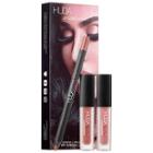 Huda Beauty Lip Contour Set Trendsetter (brown Nude) & Bombshell (subtle Pinkish Nude)
