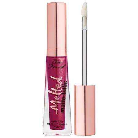 Too Faced Melted Matte-tallic Liquified Metallic Matte Lipstick I Dare You .23 Oz