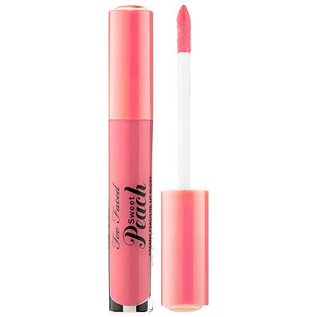 Too Faced Sweet Peach Creamy Peach Oil Lip Gloss Peach Tease 0.14 Oz/ 4 Ml