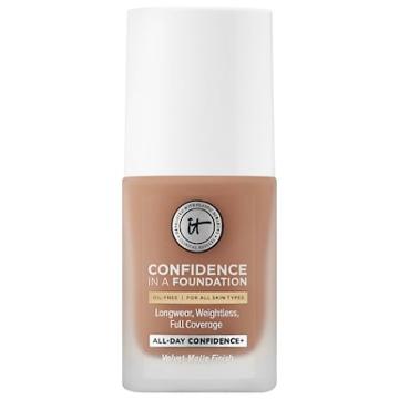 It Cosmetics Confidence In A Foundation 340 Tan Warm (w) 1 Oz/ 30 Ml