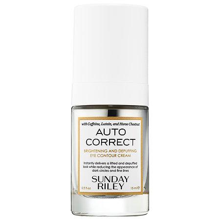 Sunday Riley Auto Correct Brightening And Depuffing Eye Contour Cream 0.5 Oz/ 15 Ml