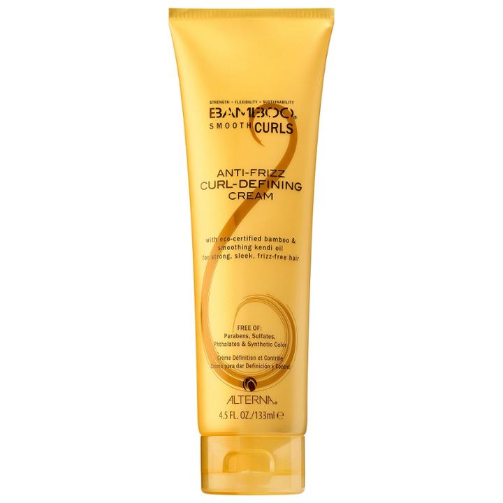 Alterna Haircare Bamboo Smooth Curls Anti-frizz Curl-defining Cream 4.5 Oz / 133 Ml