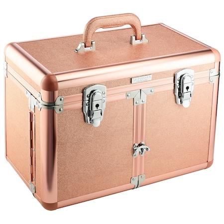 Sephora Collection Starlit Large Traincase 8.8 W X 10.2 H 14.75 L