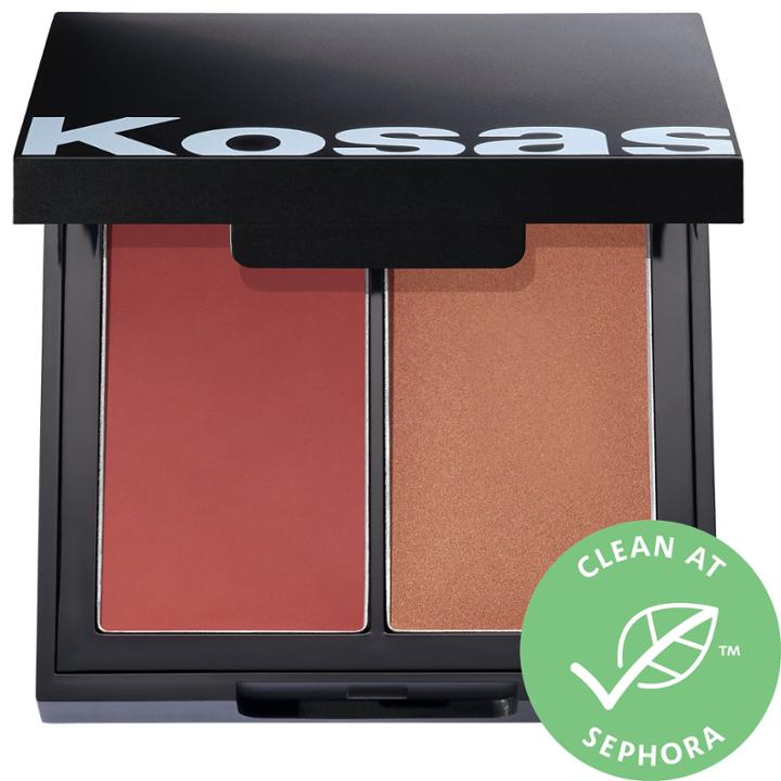 Kosas Color & Light: Crme Cream Blush & Highlighter Duo Velvet Melon High Intensity 0.32 Oz/ 9 G