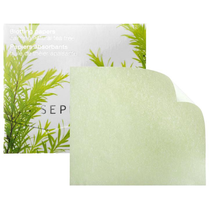 Sephora Collection Blotting Papers Calming Natural Tea Tree 100 Sheets