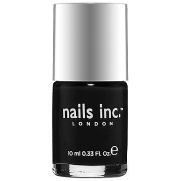 Nails Inc. Nail Polish Black Taxi 0.33 Oz