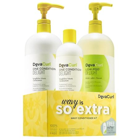 Devacurl Wavy Is So Extra Wavy Conditioner Kit