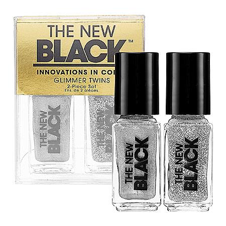 The New Black Glimmer Twins 2-piece Nail Polish Set Revolver 2 X 0.125 Oz