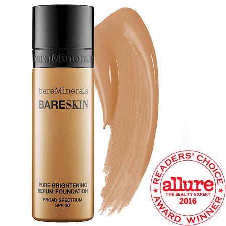 Bareminerals Bareskin(r) Pure Brightening Serum Foundation Broad Spectrum Spf 20 Bare Honey 15 1 Oz