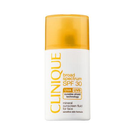 Clinique Broad Spectrum Spf 30 Mineral Sunscreen Fluid For Face 1 Oz