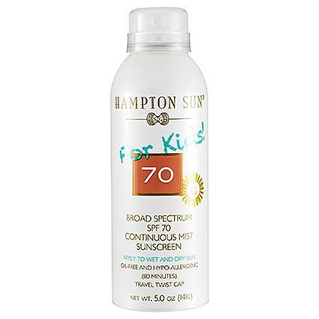 Hampton Sun Continuous Mist Sunscreen Spf 70 For Kids 5 Oz