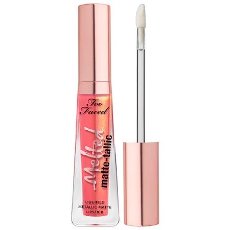 Too Faced Melted Matte-tallic Liquified Metallic Matte Lipstick Our Lips Are Sealed .23 Oz